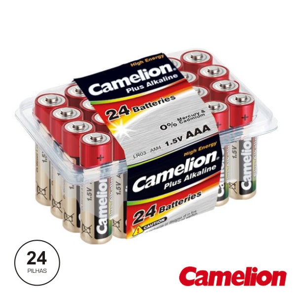 Pilha Alcalina Lr03/Aaa 1.5V 24X Blister Camelion - Tauu.pt