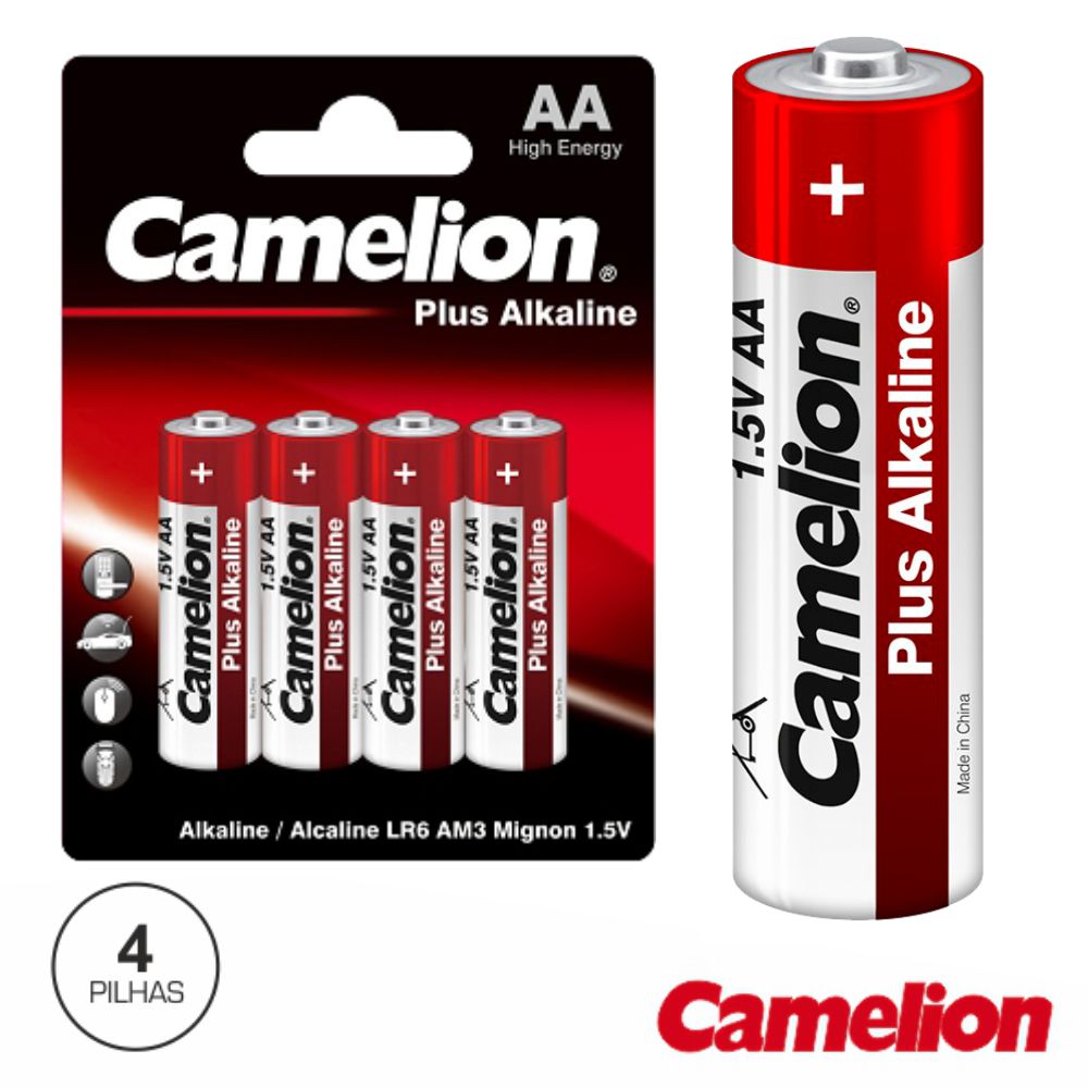 Pilha Alcalina Lr6/Aa 1,5V 4X Blister Camelion - Tauu,pt