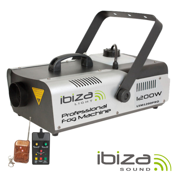 Máquina De Fumos 1200W Controlador/Comando Dmx Ibiza - Tauu.pt