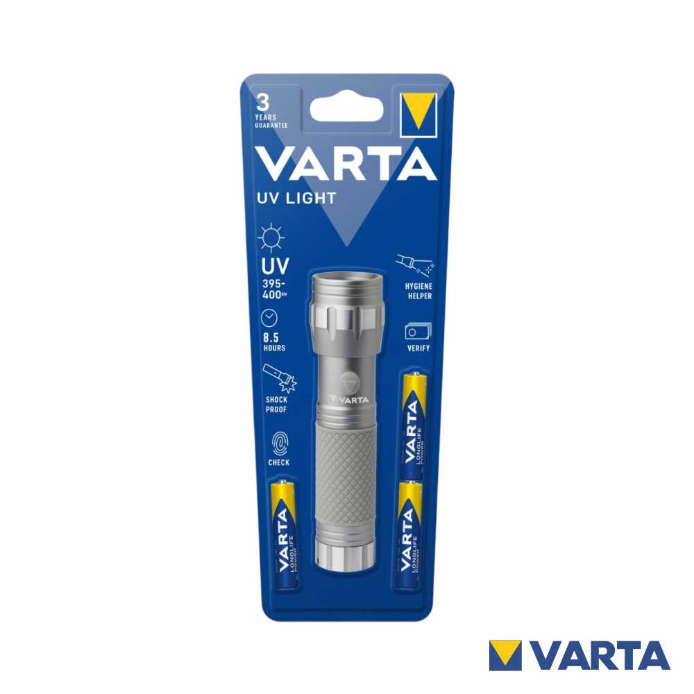 Lanterna Led Special Light Uv 3Xaaa Varta - Tauu.pt