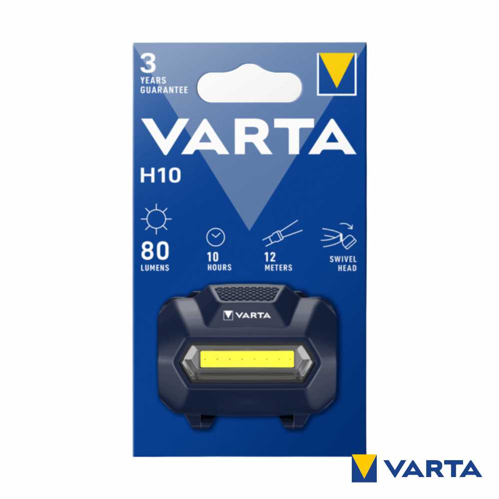 Lanterna De Cabeça Led Cob H10 Pro Azul Ipx4 Varta - Tauu,pt