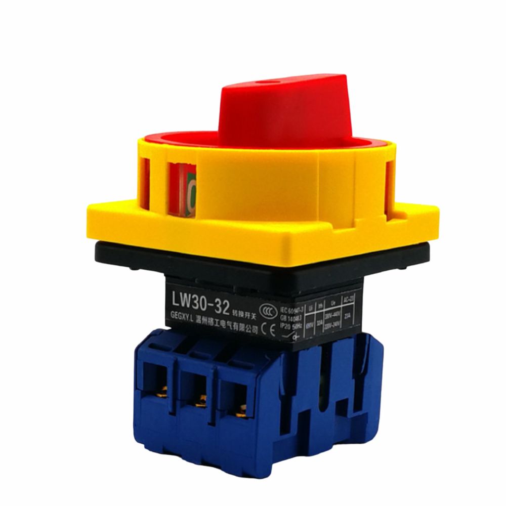 Interruptor Seletor Rotativo 3 Posições Ø22Mm 32A - Tauu.pt