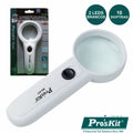 Lupa C/ Iluminação 2 Led 10X Proskit - Tauu,pt