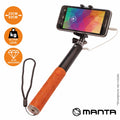 Vara Telescópica Monopod P/ Selfies C/ Ficha Jack 3.5Mm Mant - Tauu.pt