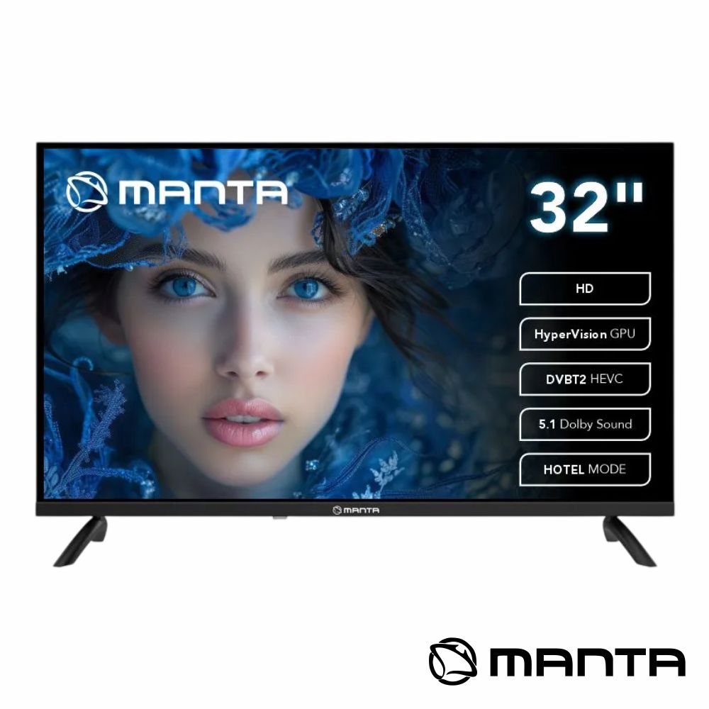 Tv Led Frameless 32" Hd Hdmi Dvb-T2/T/C Manta - Tauu.pt
