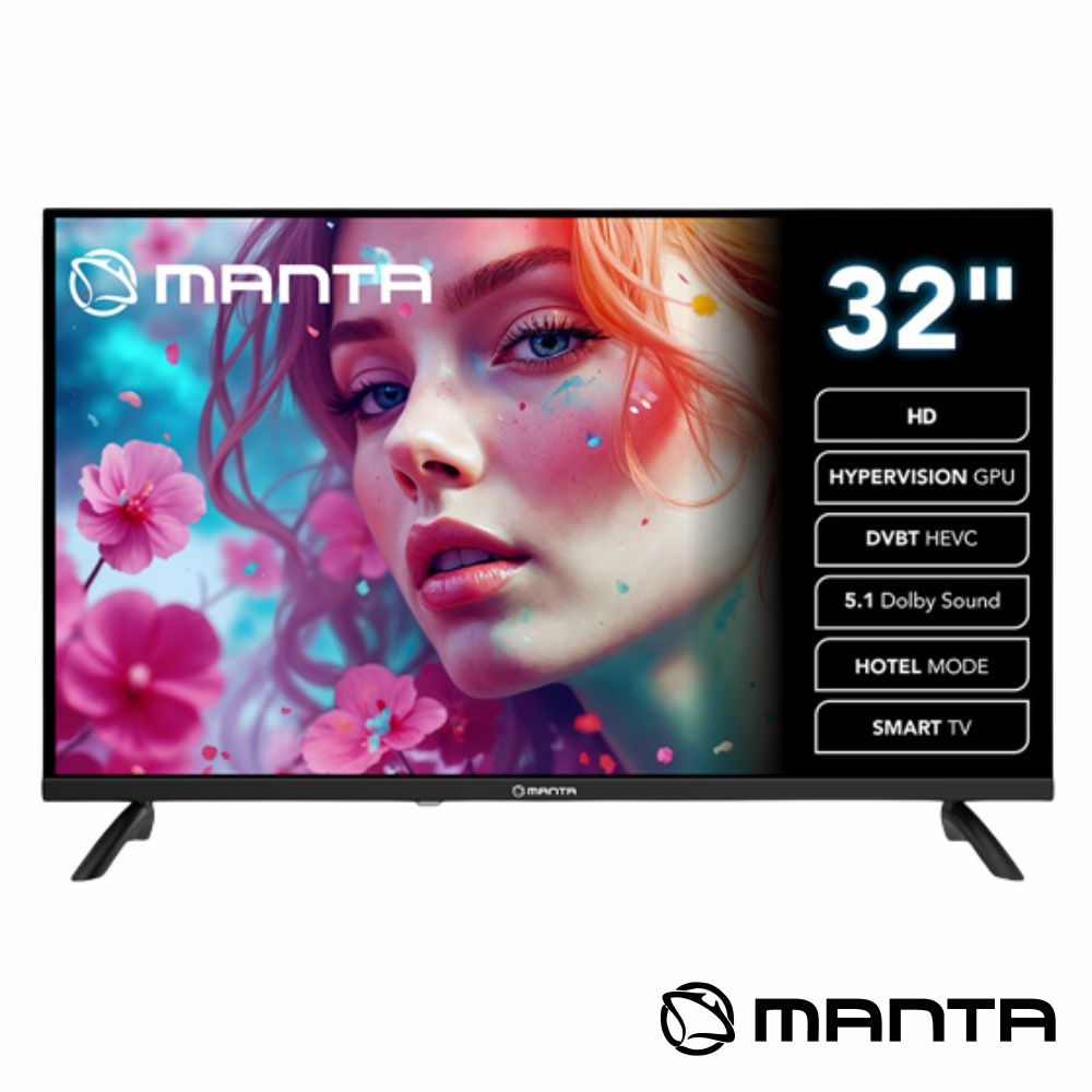 Smart Tv Led Frameless 32" Hd Hdmi/Dvb-T2/T Hevc H.265 Manta - Tauu.pt