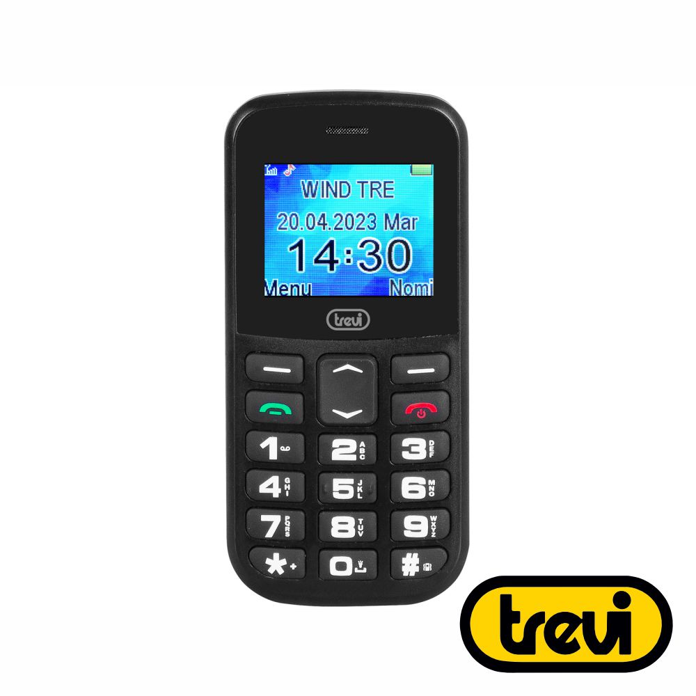 Telemóvel P/ Séniores 1.77" Sos Preto Trevi - Tauu.pt