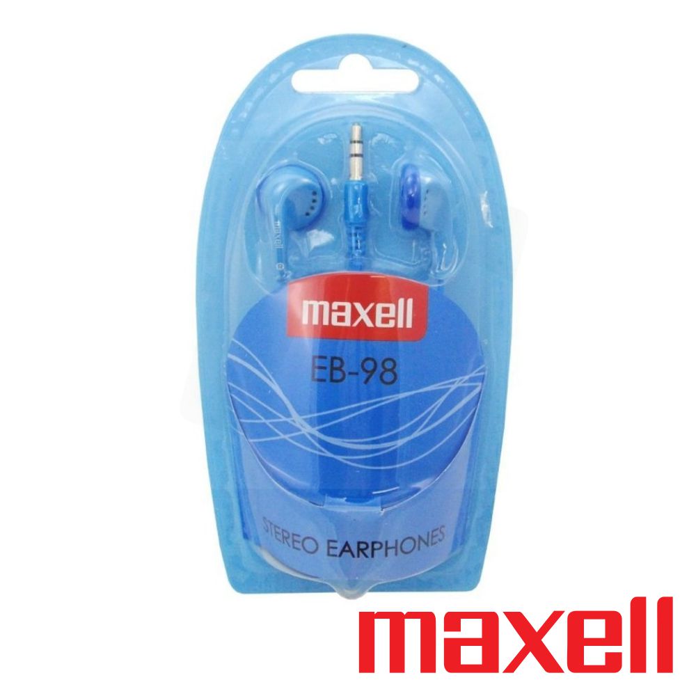 Auscultadores C/ Fios Stereo Azul Maxell - Tauu.pt