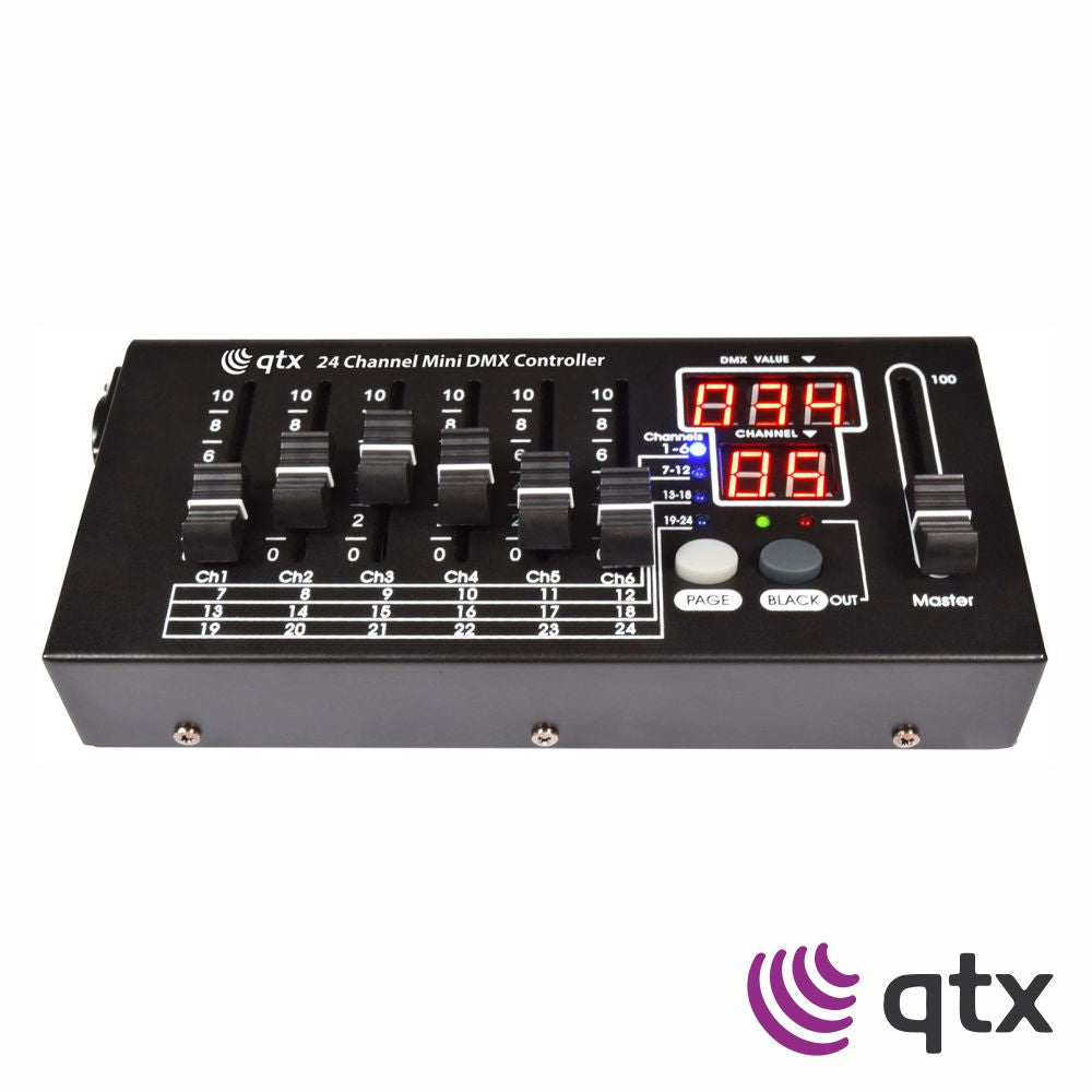 Controlador Dmx 24 Canais Compacto Qtx - Tauu.pt