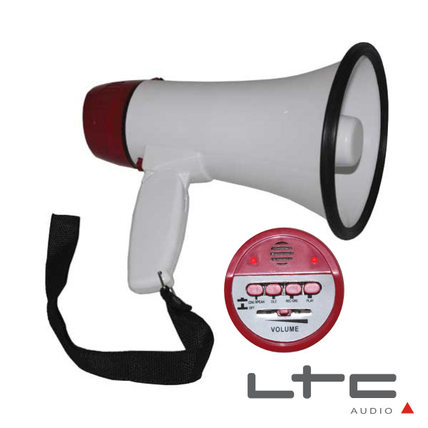 Megafone 20W Bat Recarregável Rec Mic Embutido Ltc - Tauu.pt