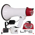 Megafone 35W Bat Recarregável Rec Mic 9V Embutido Usb Ltc - Tauu.pt