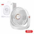 Ventoinha Portátil Recarregável 1200Mah Branco Xo - Tauu.pt