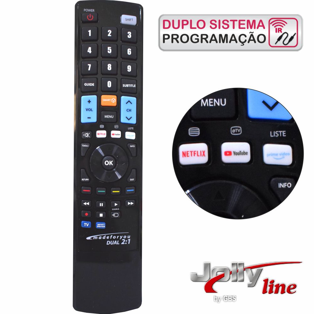 Telecomando Programável 2:1 Jolly - Tauu.pt
