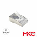 Ficha Rj45 Modular 8P8C Cat6 Ftp Passante 20X Mkc - Tauu.pt