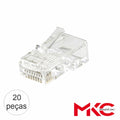 Ficha Rj45 Modular 8P8C Cat6 Passante Utp 20X Mkc - Tauu.pt