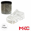 Ficha Rj45 Modular 8P8C Cat6 Passantes Utp 100X Mkc - Tauu,pt