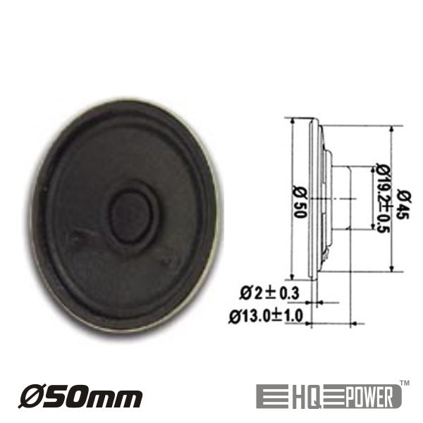 Altifalante Miniatura 0,5W 8 Ohm 50Mm Hq Power - Tauu,pt