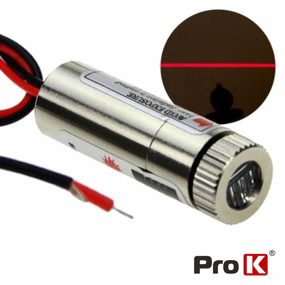 Módulo Laser Vermelho 3-5V 5Mw Linha Prok - Tauu.pt