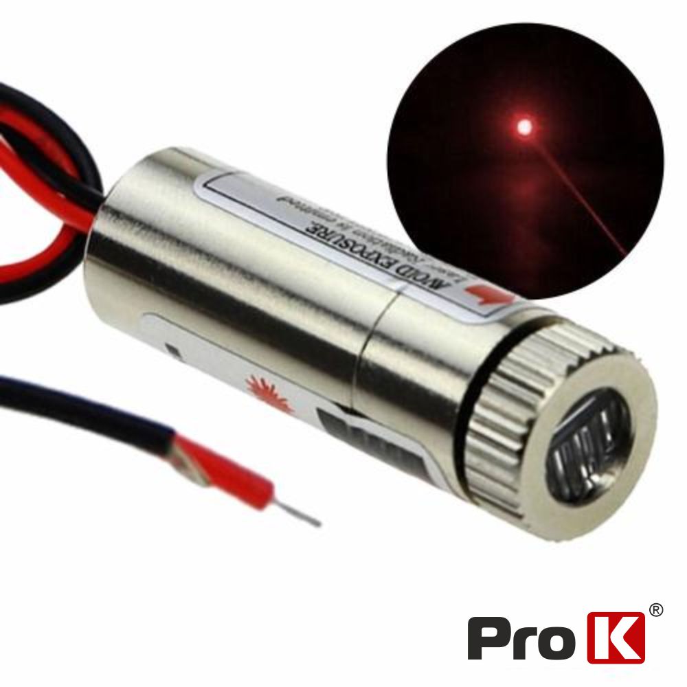 Módulo Laser Vermelho 3-5V 5Mw Ponto Prok - Tauu,pt