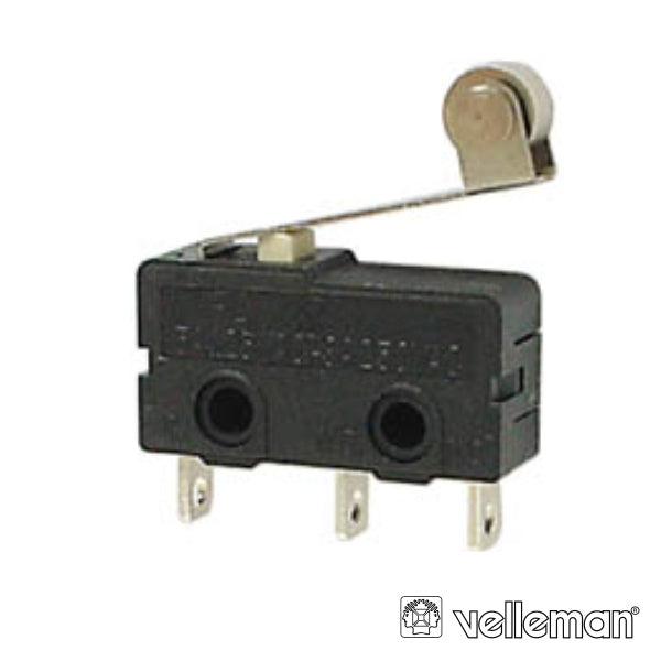 Comutador Micro Switch  C/Patilha E Rodizio 5A Velleman - Tauu.pt