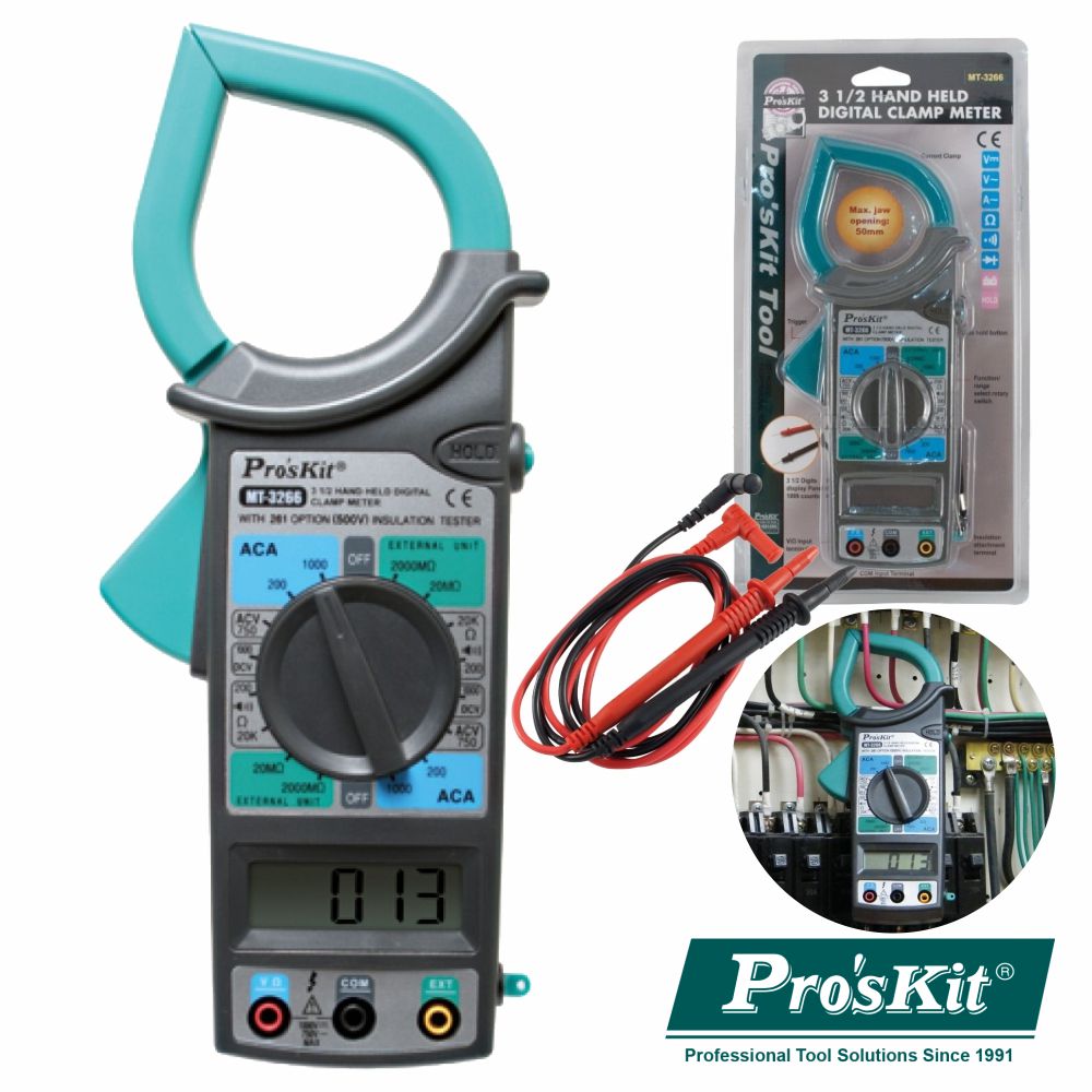 Pinça Amperimétrica Digital Ac 750V/1000V Proskit - Tauu,pt