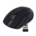 Rato Óptico S/ Fios 800/1000/1600/2400Dpi Usb Preto - Tauu.pt