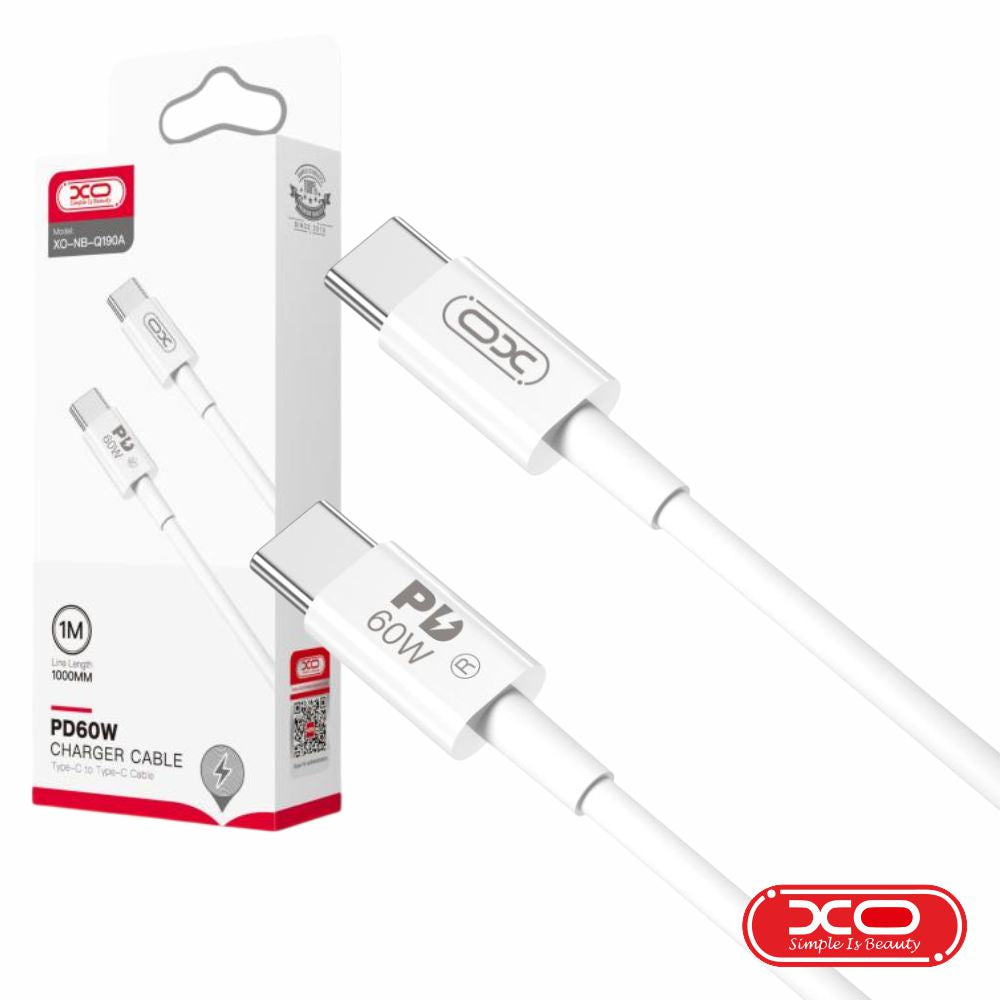 Cabo Usb-C Macho / Usb-C Macho 1M Pd 60W Xo - Tauu.pt