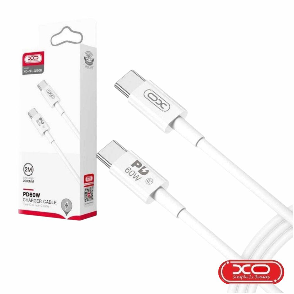 Cabo Usb-C Macho / Usb-C Macho 2M Pd 60W Xo - Tauu.pt