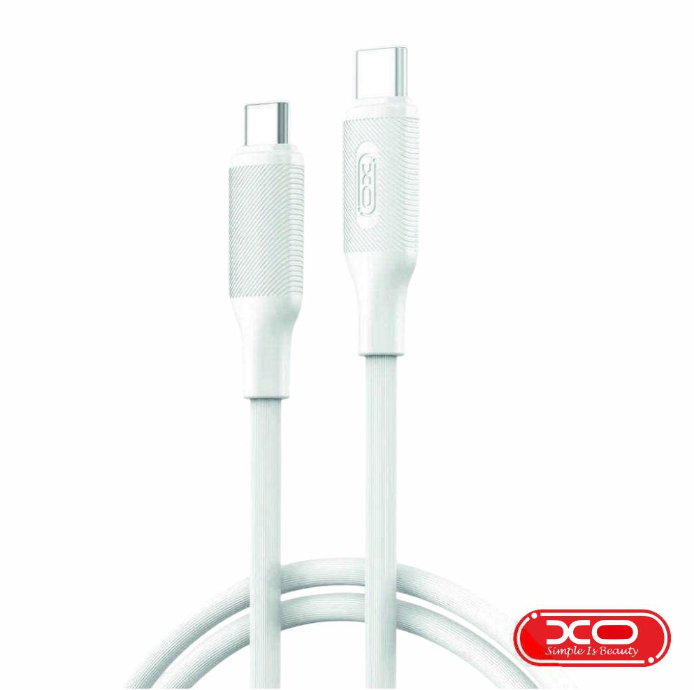 Cabo Usb-C Macho / Usb-C Macho 1M 60W Pd Branco Xo - Tauu,pt