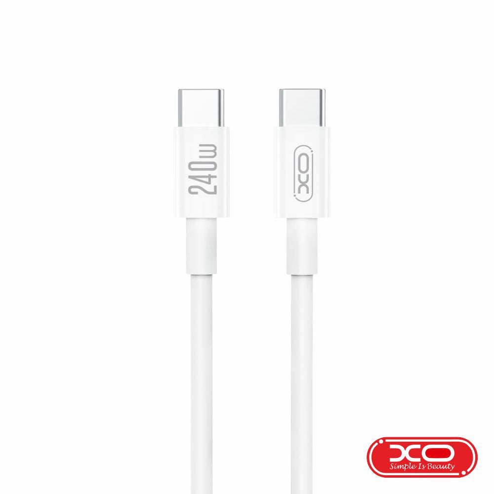 Cabo Usb-C Macho / Usb-C Macho 1M 240W Pd Branco Xo - Tauu.pt