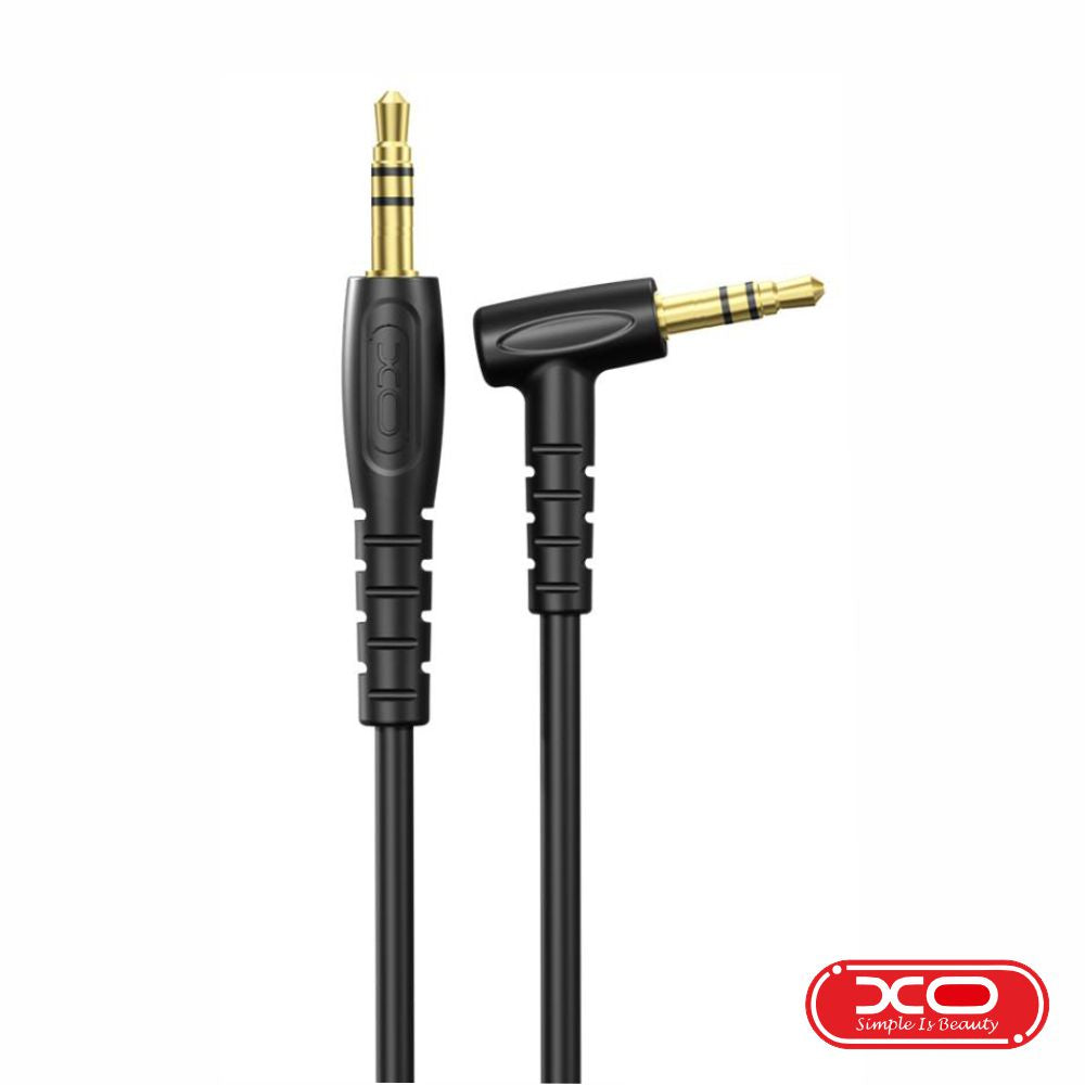 Cabo Jack 3,5Mm Macho / Jack 3,5Mm 90º Macho 1M Preto Xo - Tauu,pt