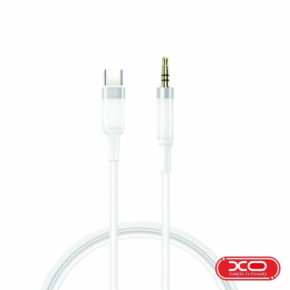 Cabo Usb-C Macho P/ Jack 3,5Mm Macho 1M Branco Xo - Tauu,pt