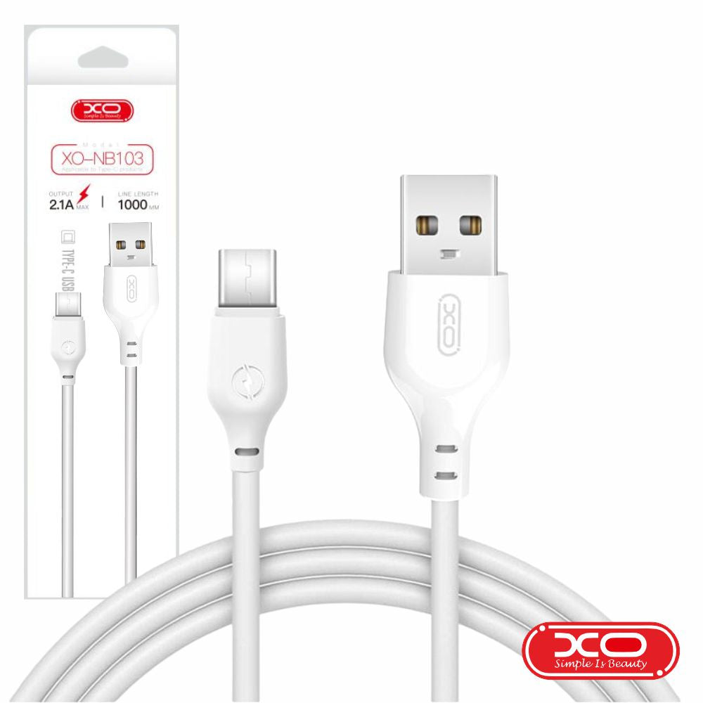 Cabo Usb-A 2,0 Macho / Usb-C 2,1A 2M Branco Xo - Tauu,pt