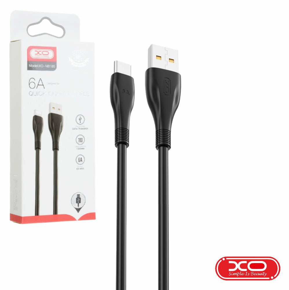 Cabo Usb-A Macho / Usb-C Macho 1M Preto Xo - Tauu.pt