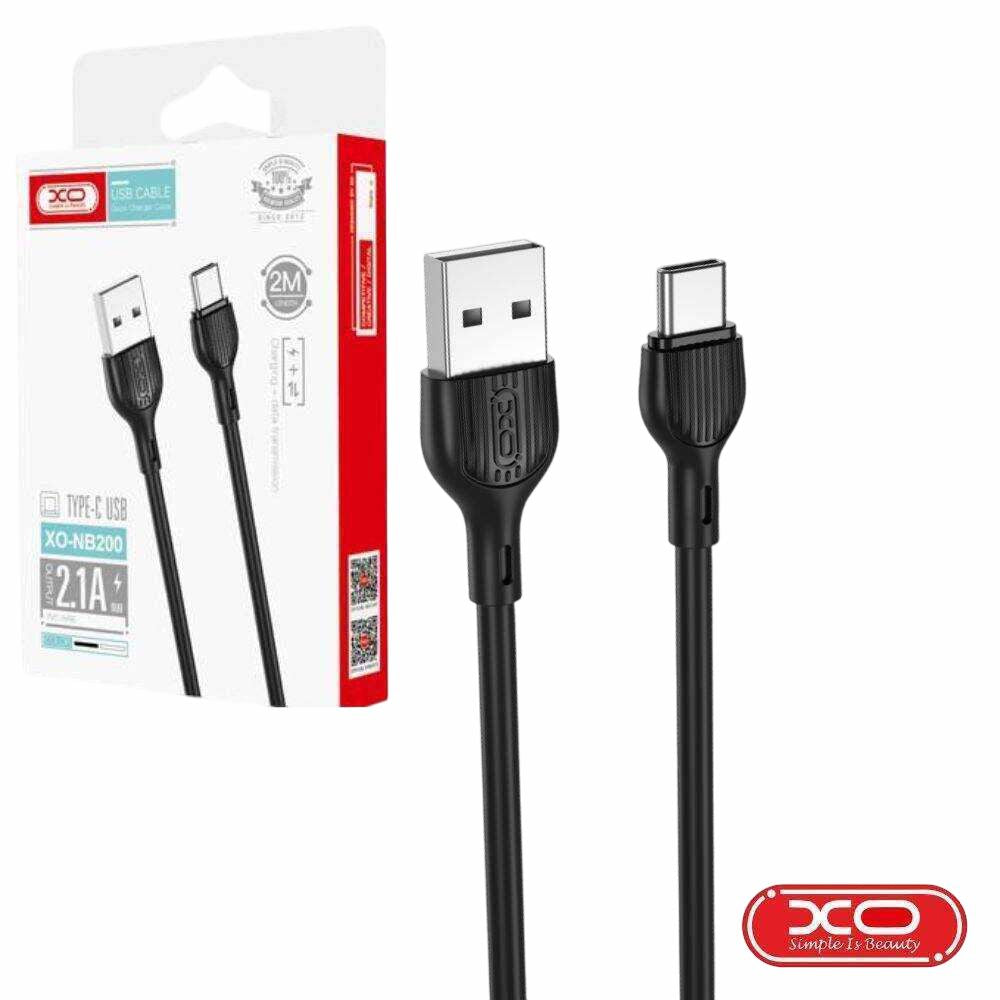 Cabo Usb-A Macho / Usb-C Macho 2M Preto Xo - Tauu,pt