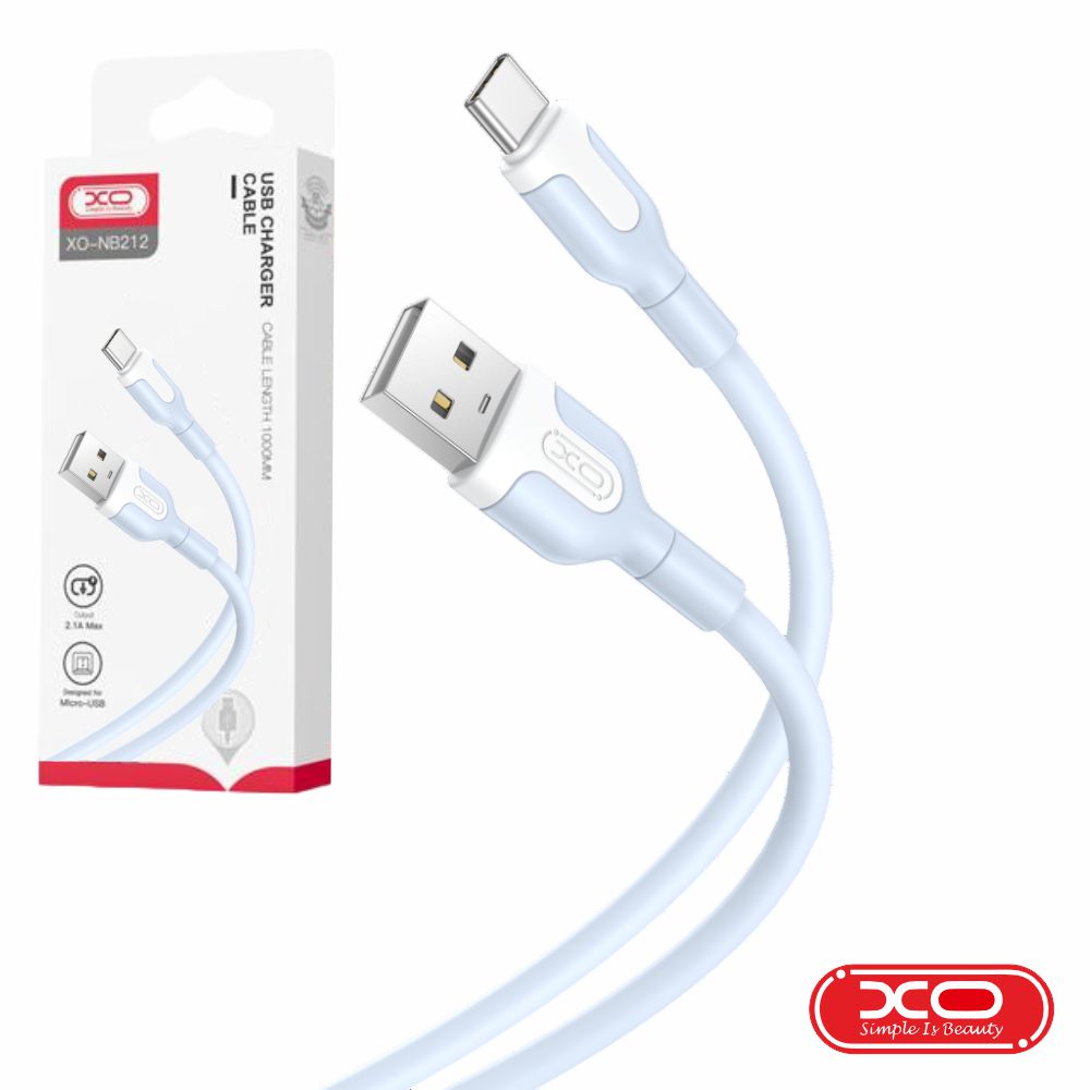 Cabo Usb-A 2,0 Macho / Usb-C 2,1A 1M Azul Xo - Tauu,pt