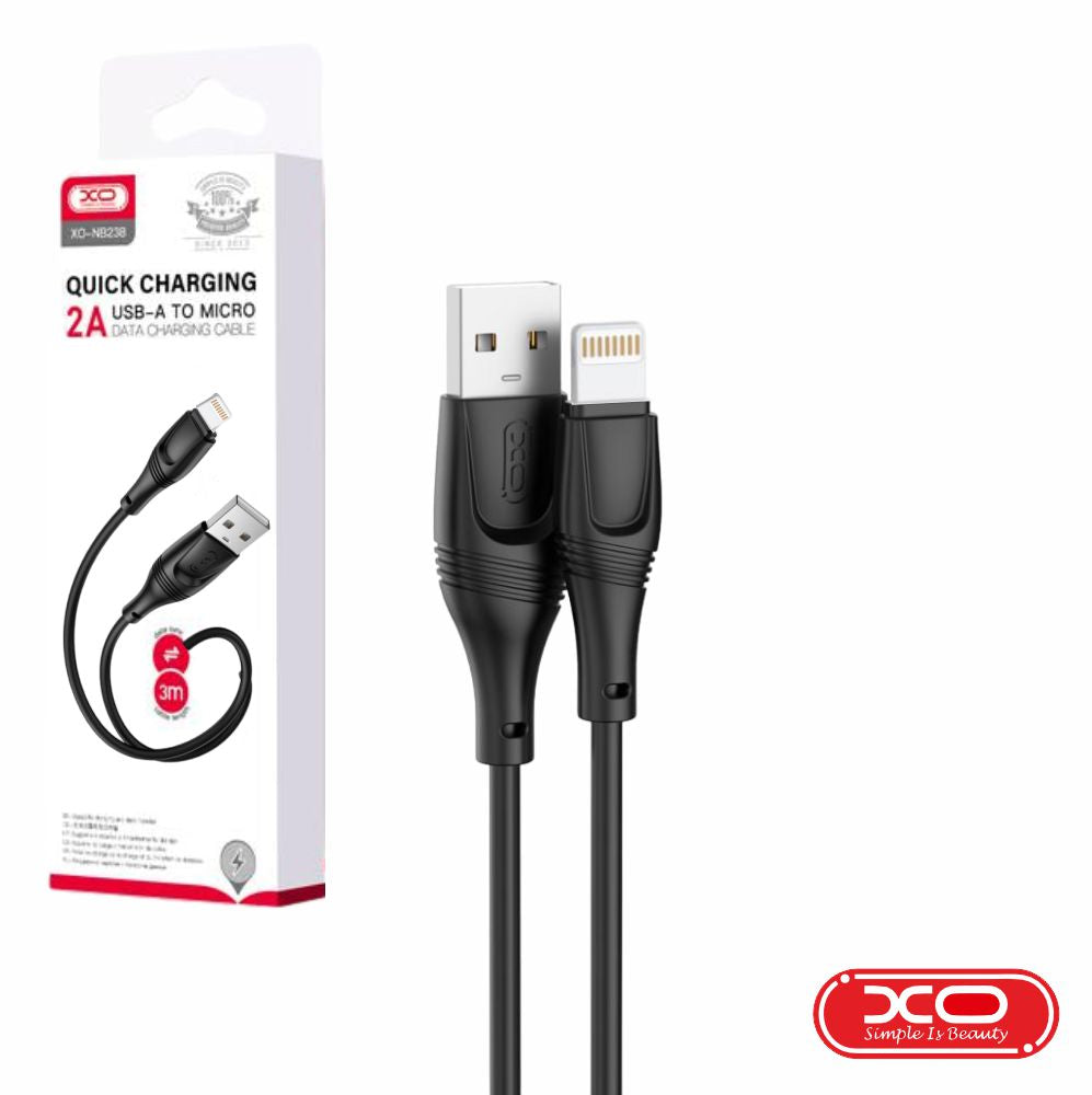 Cabo Usb-A Macho / Lightning Macho 3M Preto Xo - Tauu,pt