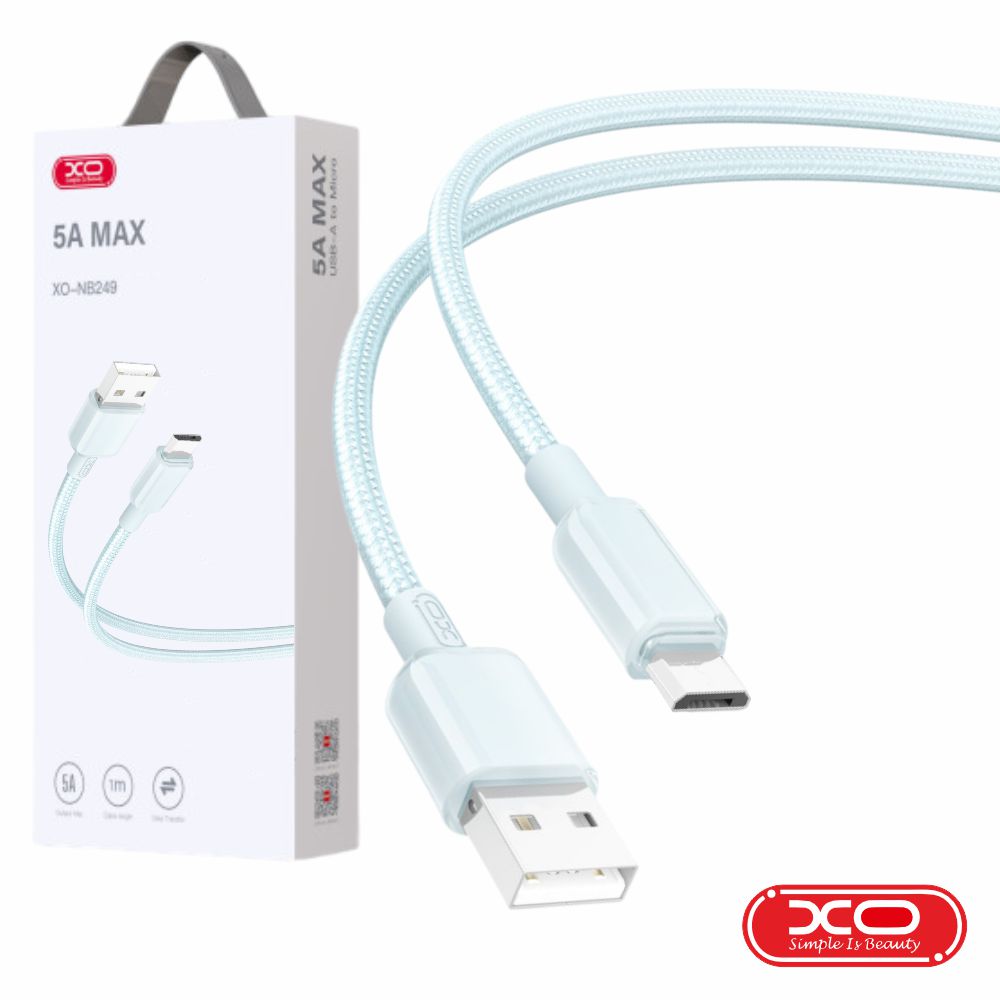 Cabo Usb-A Macho / Microusb Macho 1M Branco Xo - Tauu.pt