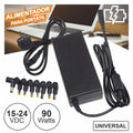 Alimentador Universal P/ Portátil 15-24V 90W 8 Fichas - Tauu,pt