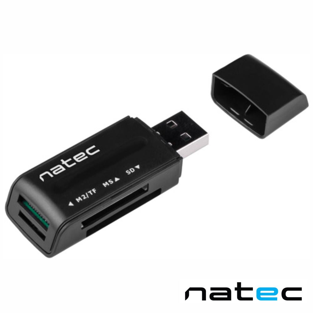 Leitor Cartões De Memória Usb2.0 Sd/Microsd/Mmc/Ms Natec - Tauu.pt