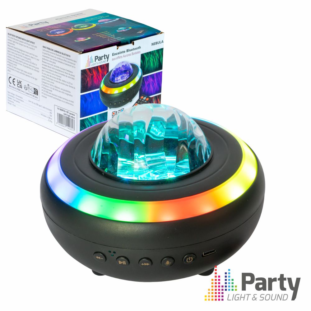 Coluna Bluetooth 8W Efeito Aurora Boreal Bluetooth Rgb Party - Tauu,pt