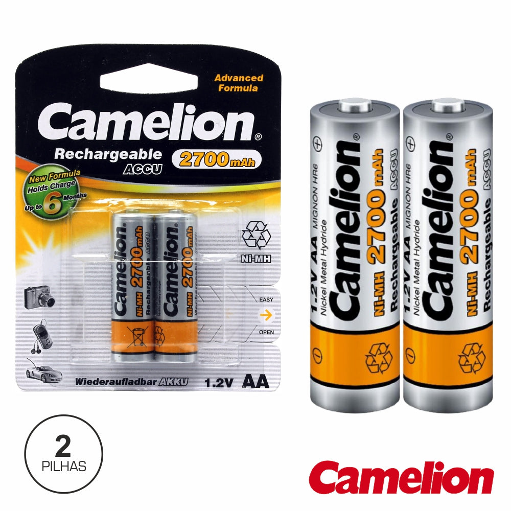 Bateria Ni-Mh Aa 1,2V 2700Ma 2X Blister Camelion - Tauu,pt