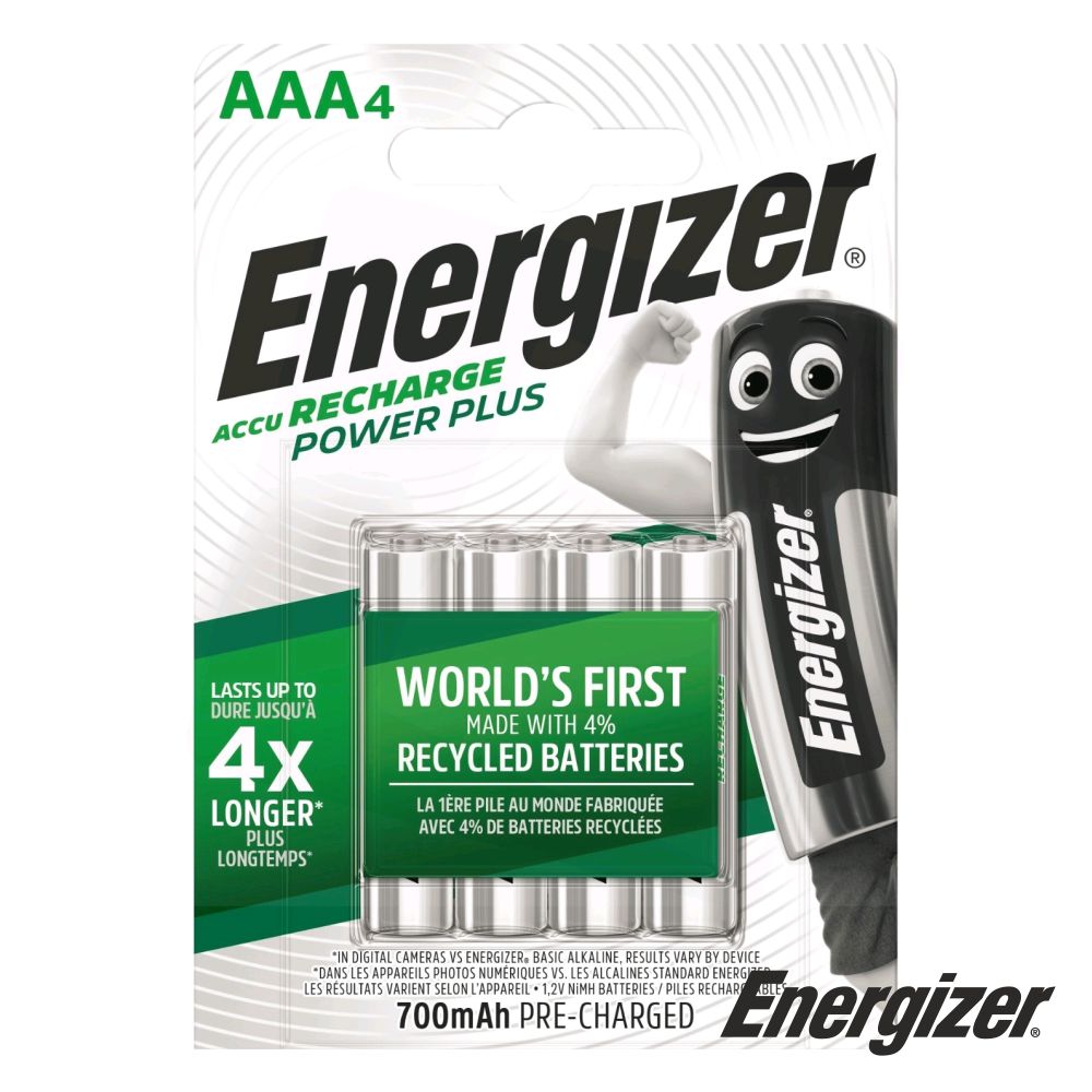 Bateria Ni-Mh Aaa 1.2V 700Ma 4X Power Plus Energizer - Tauu.pt
