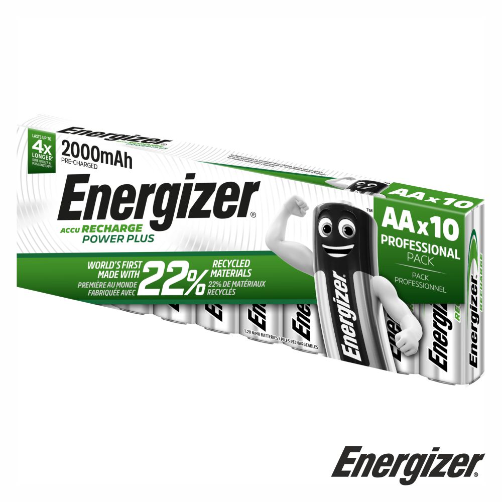 Pilha Recarregável Aa 1.2V 2000Ma 10X Power Plus Energizer - Tauu.pt