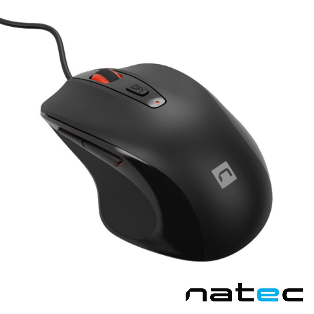 Rato Óptico C/ Fios 4000Dpi Usb Preto Natec - Tauu,pt