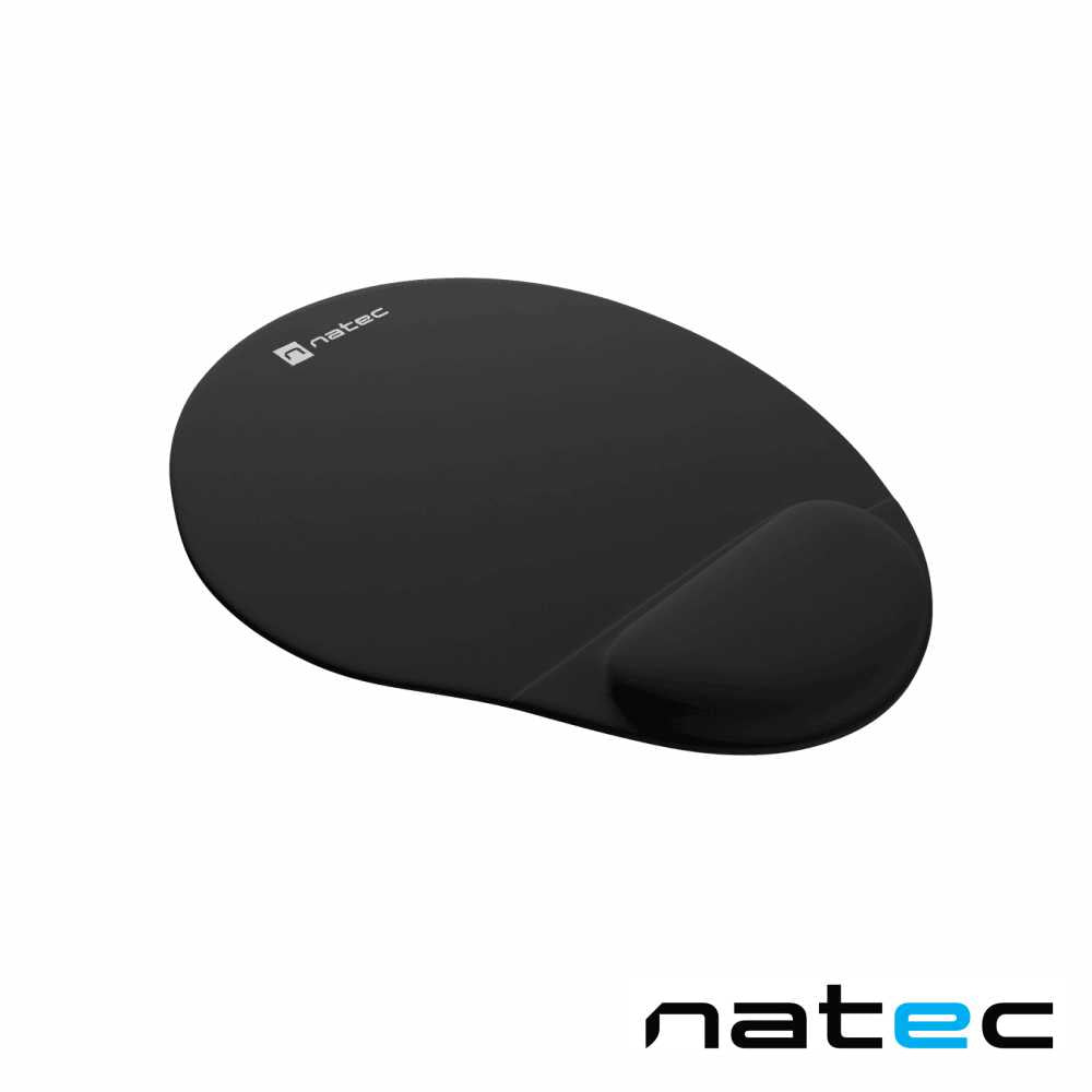 Tapete De Rato Ergonómico Marmot C/ Apoio Em Gel Preto Natec - Tauu.pt