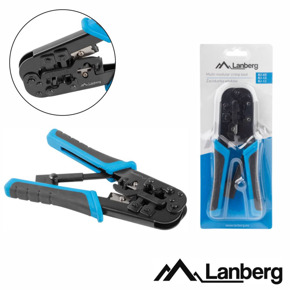 Alicate De Cravar Fichas 8P/6P/4P Lanberg - Tauu,pt