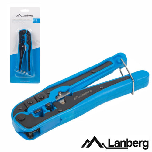 Alicate De Cravar 4P4C/6P4C/8P8C/Rj10/Rj11/Rj12/Rj45 Lanberg - Tauu.pt