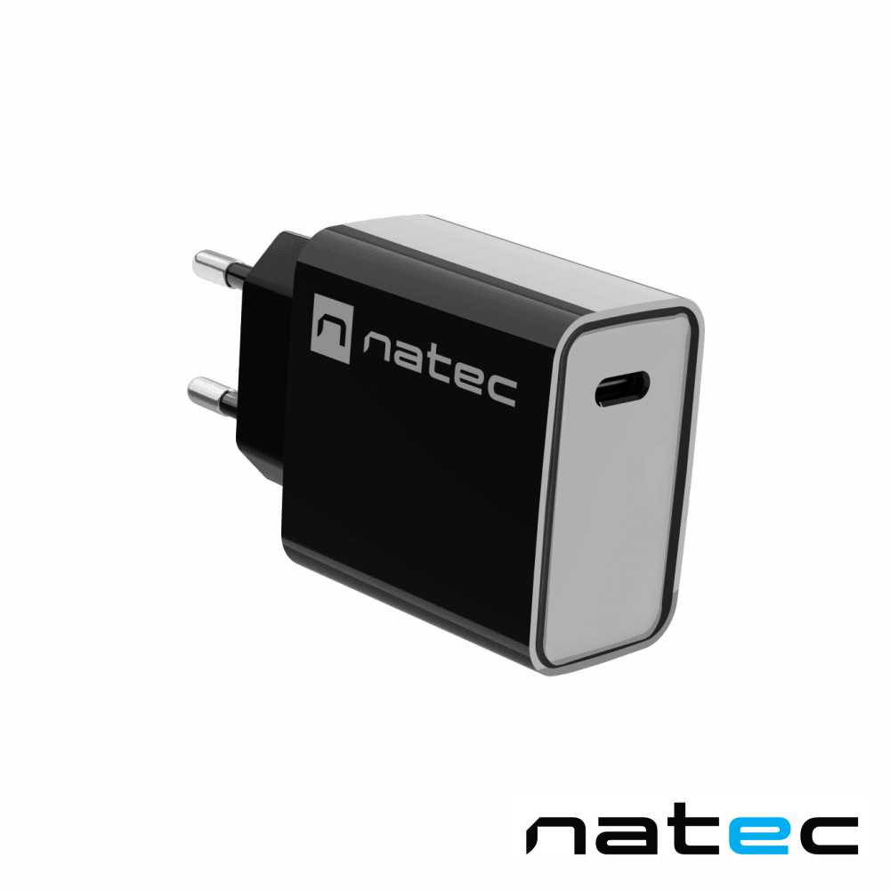 Alimentador Ribera 1X Usb-C 20W Preto Natec - Tauu.pt