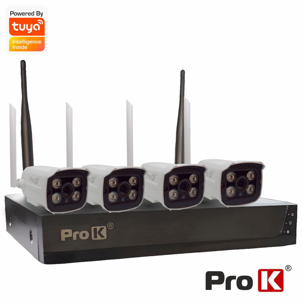 Pack Vigilância 4 Câmaras Ip66 Nvr Wifi Prok - Tauu.pt